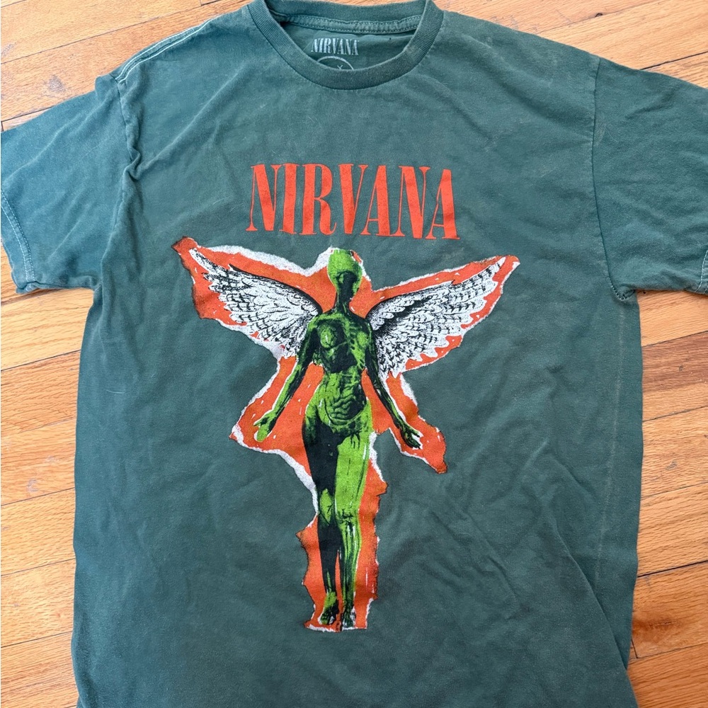 100% cotton vintage style Nirvana tshirt